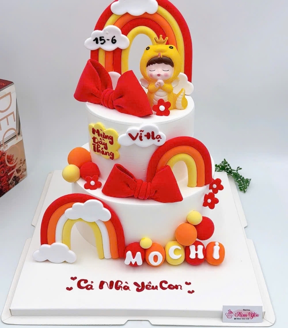 Mẫu bánh thôi nôi cho bé trai làm theo yêu cầu ở Cao Lãnh