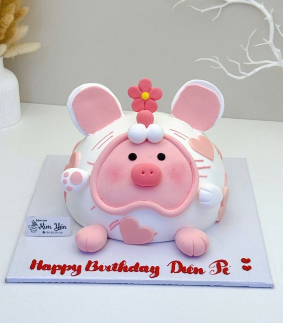 Bánh sinh nhật tạo hình đáng yêu cho bé gái