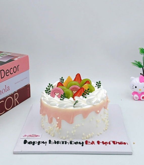 Mẫu bánh kem trái cây mừng sinh nhật mẹ yêu 