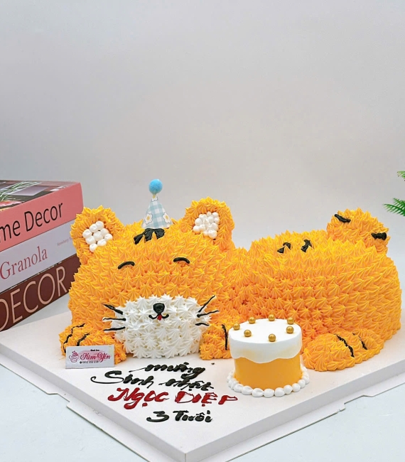 Bánh Kem Thôi Nôi Con Hổ 3 Tuổi Cho Bé Dễ Thương