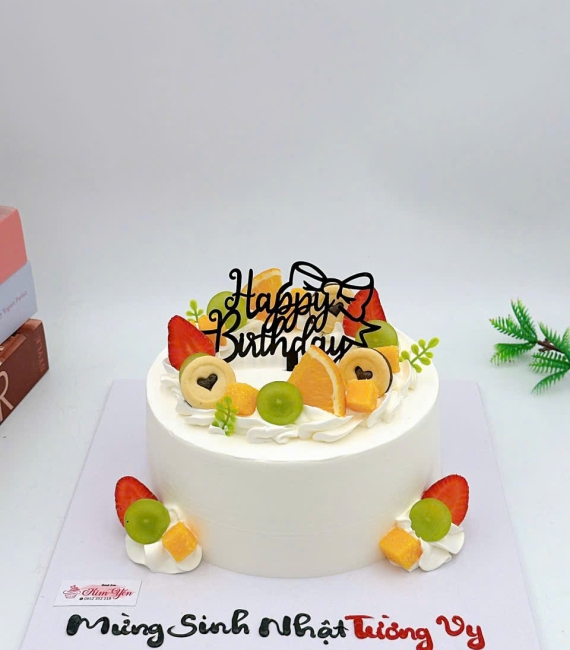 Mẫu bánh kem mừng sinh nhật trái cây dành cho chị gái