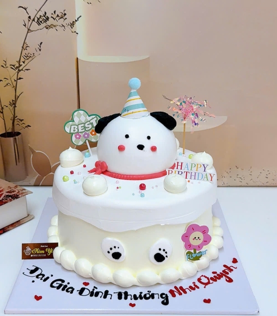 Mẫu Bánh kem tone hồng hàn quốc hot 2025