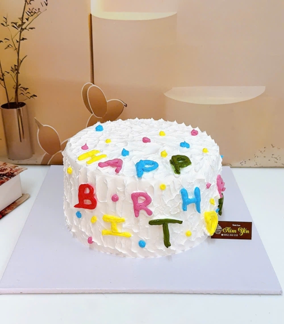 Mẫu bánh kem hình chữ cái 