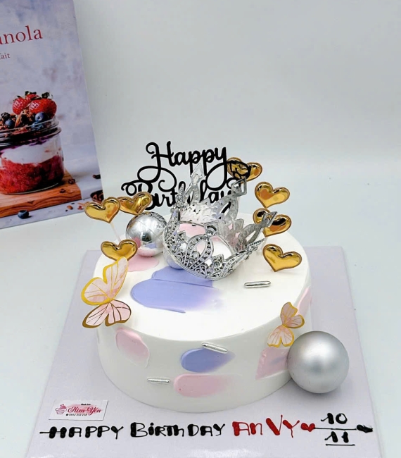 Bánh Kem tone hồng tặng mẹ 2025