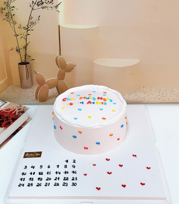 Mẫu bánh tặng sinh nhật vẻ lịch