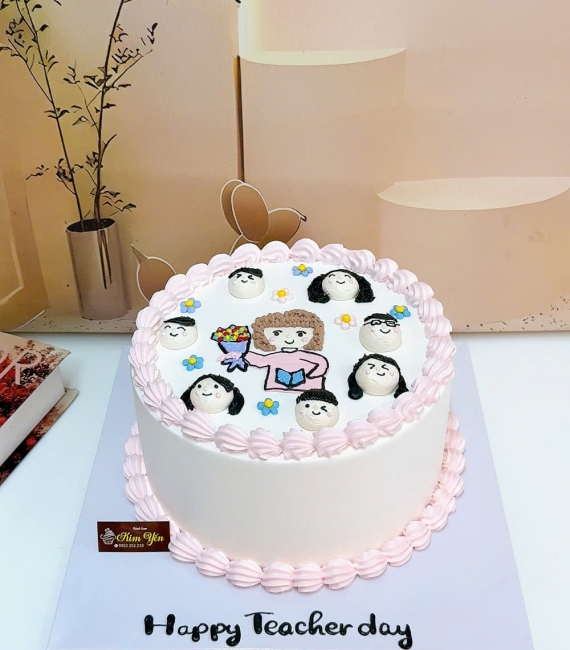 Mẫu bánh kem dành cho lớp học tặng cô giáo 20/11