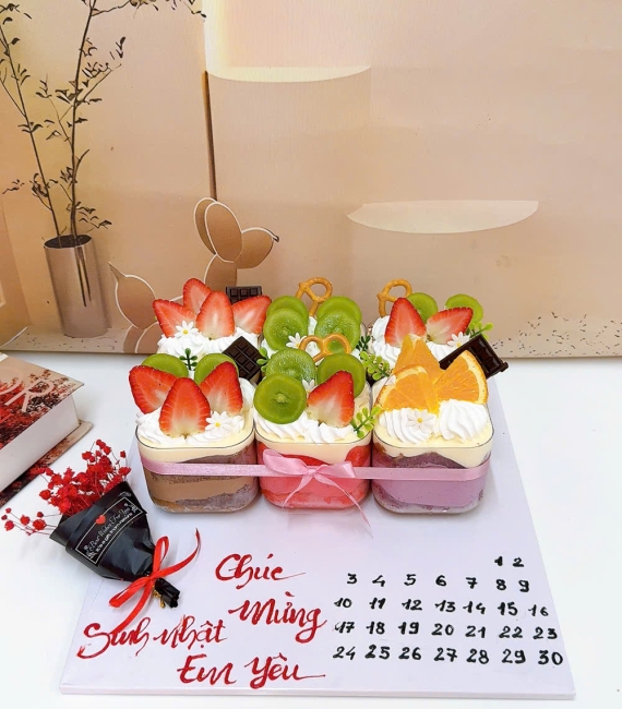 Sét Pannacotta 6 Ly đủ vị -tại bánh kem kim yến