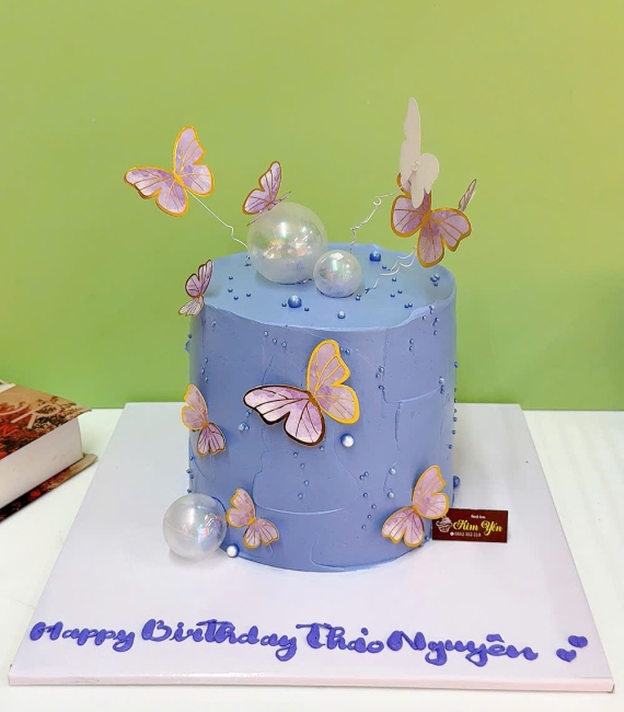 Bánh kem style Hàn Quốc tone tím ngọt ngào