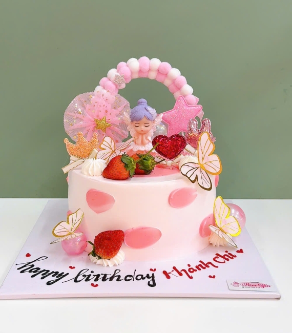 Bánh kem dành cho bé gái làm theo yêu cầu khách hàng ở  Cao Lãnh