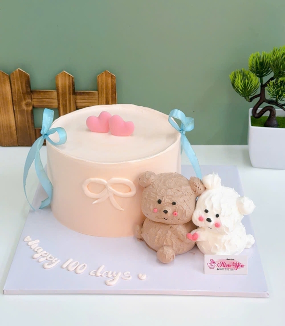 Bánh kem style Hàn Quốc dành cho cặp đôi yêu nhau hot