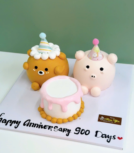 Bánh kem style Hàn Quốc kỷ niệm 900 day