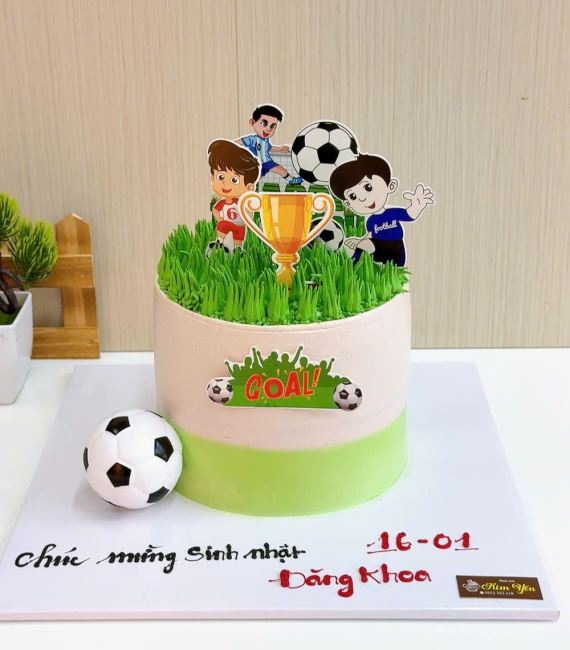 Bánh kem dành cho bé trai team yêu thích bóng đá