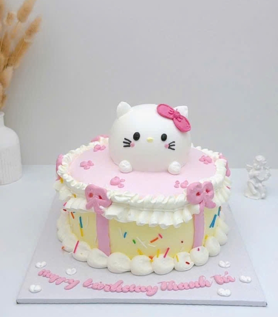 Bánh kem style Hàn Quốc tạo hình gấu nhỏ xinh