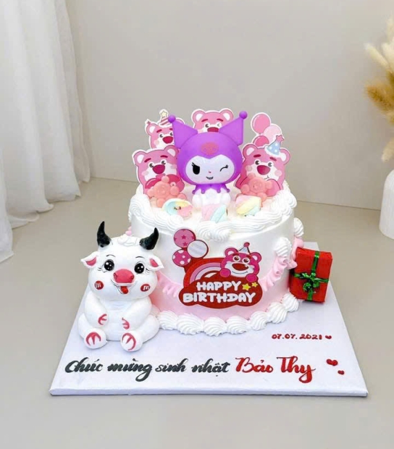 Mẫu bánh kem dành theo sở thích của bé gái