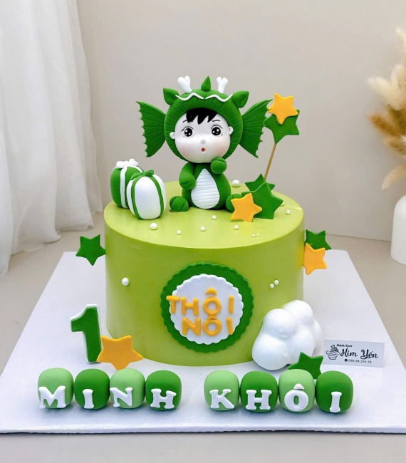 Bánh kem thôi nôi dành cho bé trai