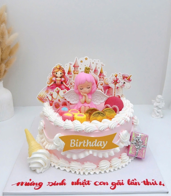 Mẫu bánh kem dành cho bé gái hot 2026