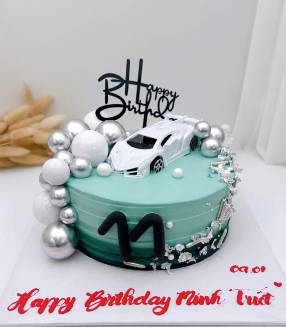 Mẫu bánh hình vuông tặng nam làm theo yêu cầu hot tại Cao Lãnh