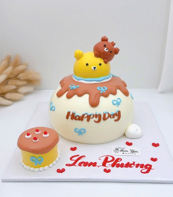 Mẫu bánh kem dành cho bé gái hot 2026 ( mẫu bánh mật ông)