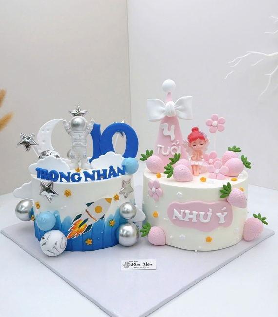 Mẫu bánh kem dành cho bé gái -bé trai hot 2026