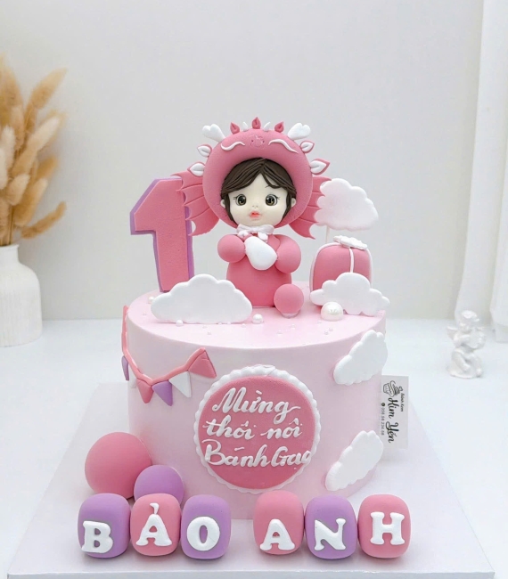 Bánh kem thôi nôi tại Kim Yến mẫu bánh hồng