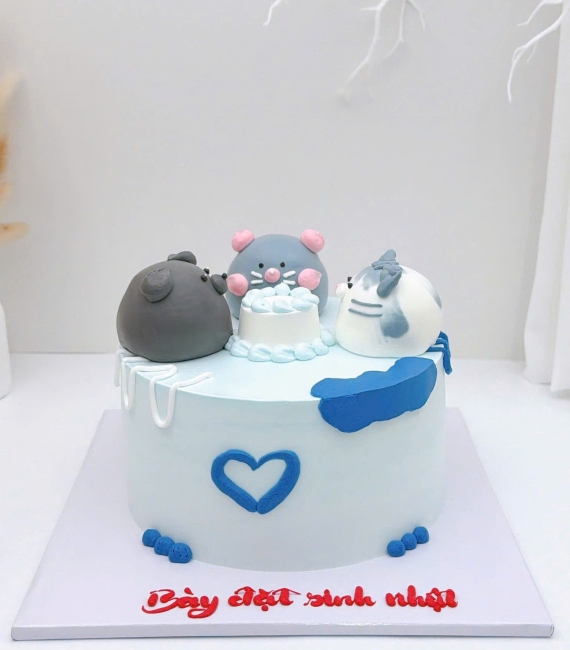 Bánh kem style Hàn Quốc tạo hình đáng yêu hot 2026 3 Bạn thân