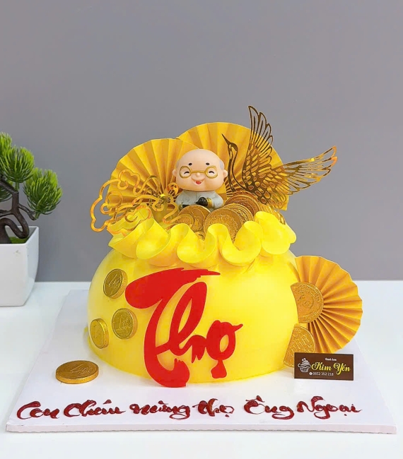 Bánh kem mừng thọ tặng ông