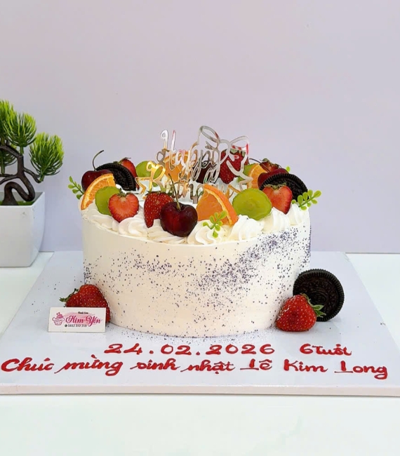 Bánh kem trái cây tặng sinh nhật bạn thân
