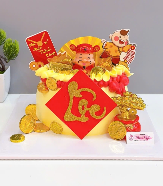 Bánh kem mừng khai trương tiệm hoa tươi