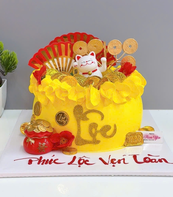 Bánh kem mừng khai trương công ty