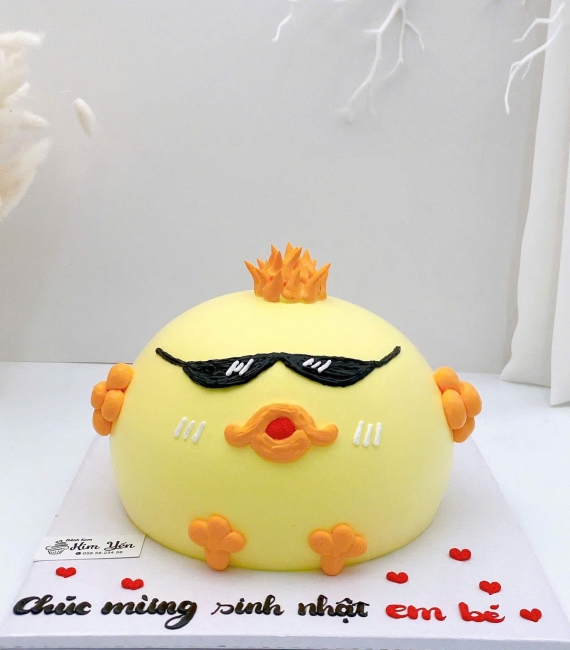 Bánh kem style Hàn Quốc tạo hình con vịt 