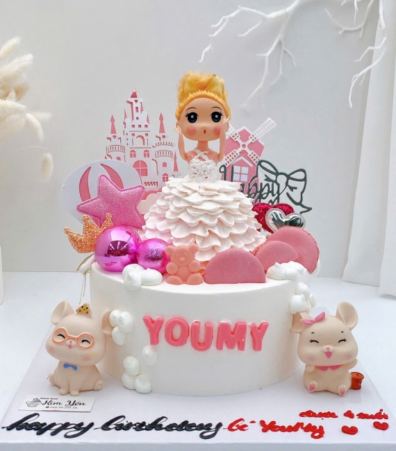  Bánh kem dành cho bé gái váy xòe hot 2026