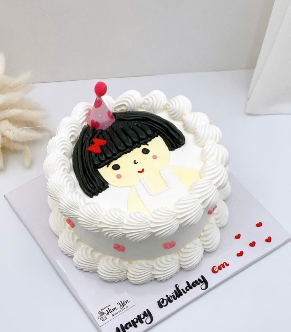 Bánh kem style Hàn Quốc vẻ hình em yêu hot 2026