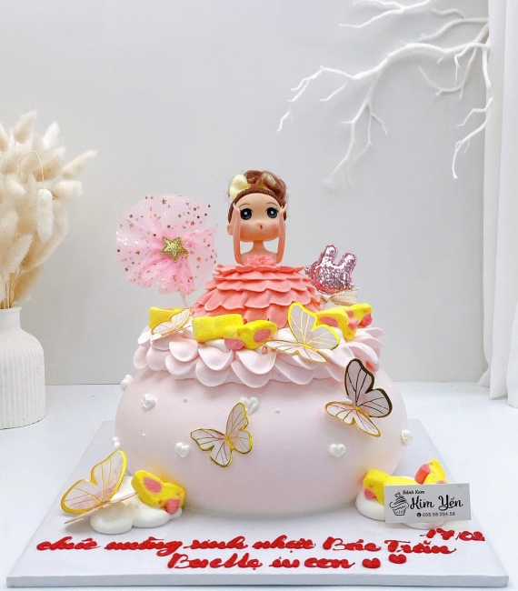  Bánh kem dành cho bé gái túi hồng hot 2026