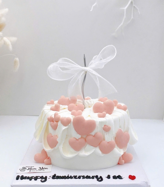 Bánh kem dành cho nữ mẫu bánh trái tim hot tred 