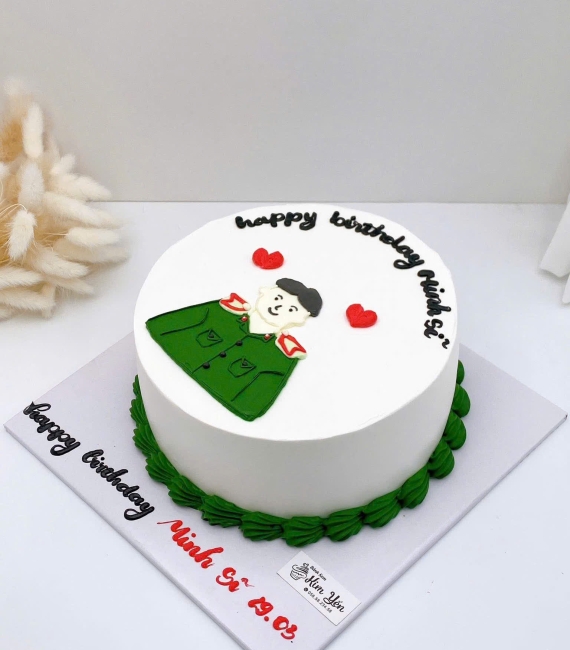 Mẫu bánh kem chú công an hot 2026