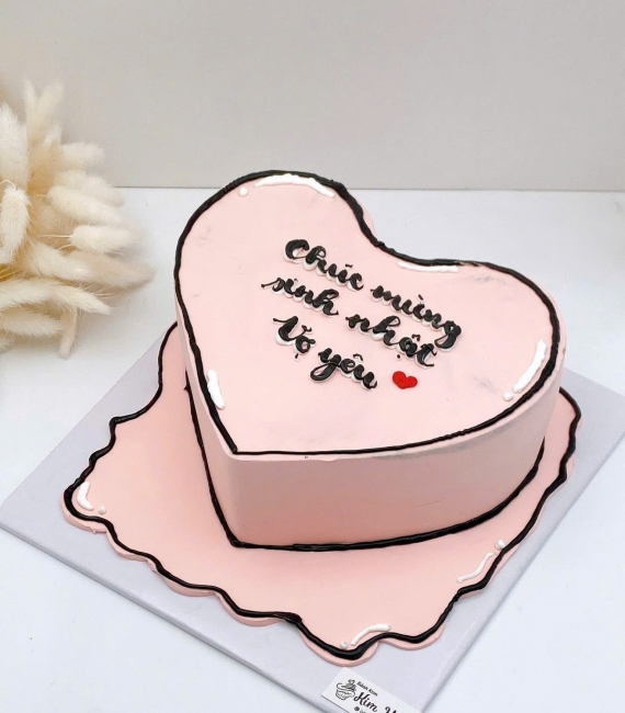 Tổng Hợp Bánh kem style Hàn Quốc mẫu dễ thương trái tim