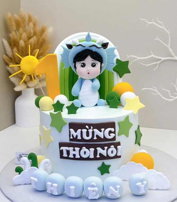 Bánh kem thôi nôi mẫu hot xu hướng 