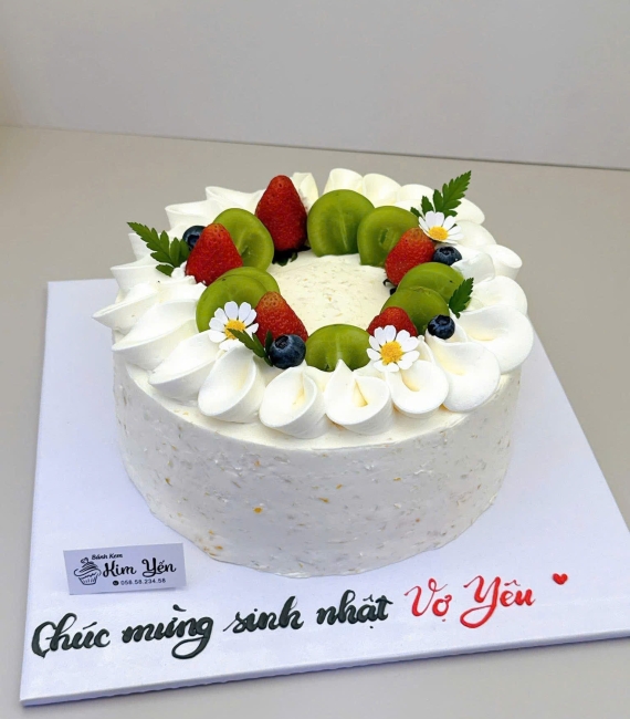 Tổng hợp mẫu bánh kem trái cây đẹp 2026 tặng vợ yêu 