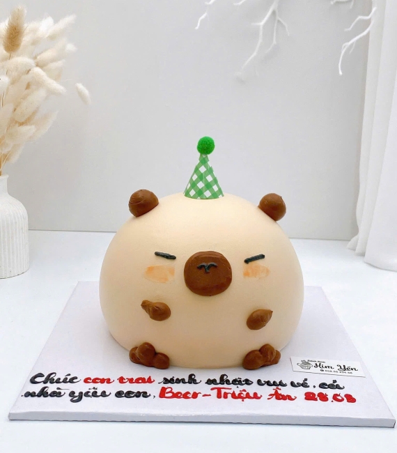  Bánh kem dành cho bé gái capybara