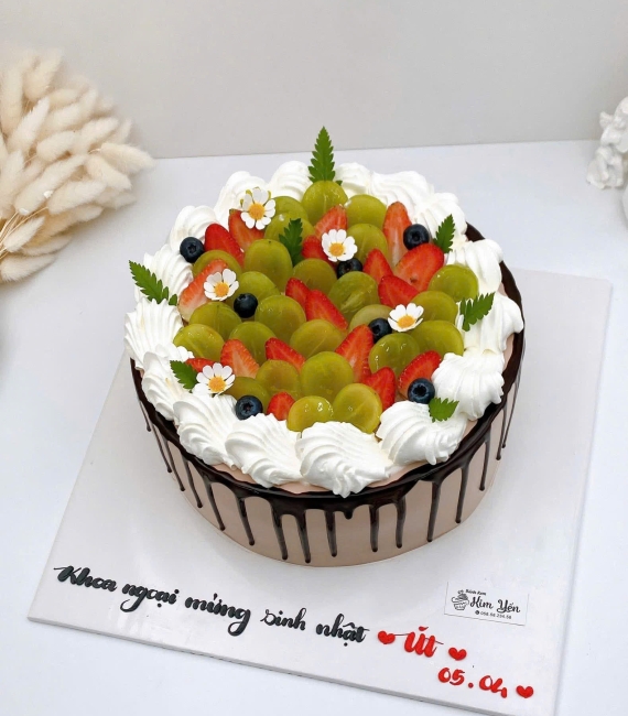 Tổng hợp mẫu bánh kem trái cây đẹp 2026 kết hợp socola đẹp