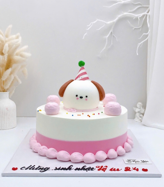 Tổng Hợp Bánh kem style Hàn Quốc tạo gấu xinh tone hồng 