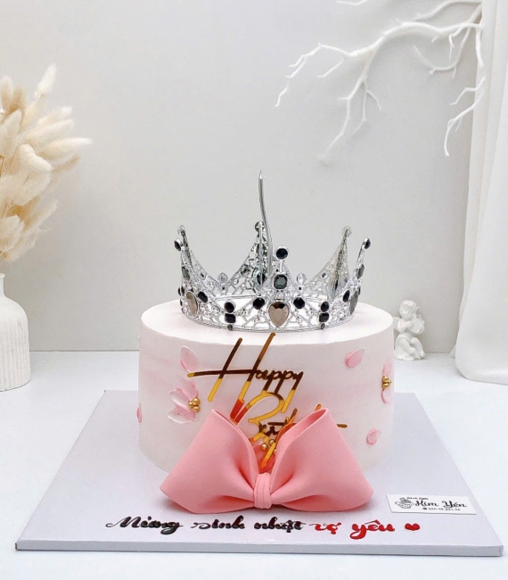 Bánh kem dành cho nữ mẫu bánh vương miện bling bilng