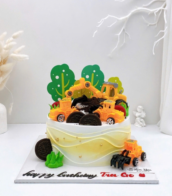 Tổng hợp mẫu đẹp cho bé trai yêu thích xe múc,xe cẩu hot 