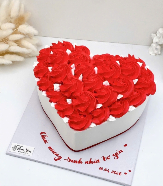 Bánh kem dành cho vợ yêu hot hình trái tim