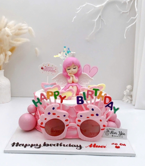 Bánh kem công chúa tone hồng đẹp hot 2026