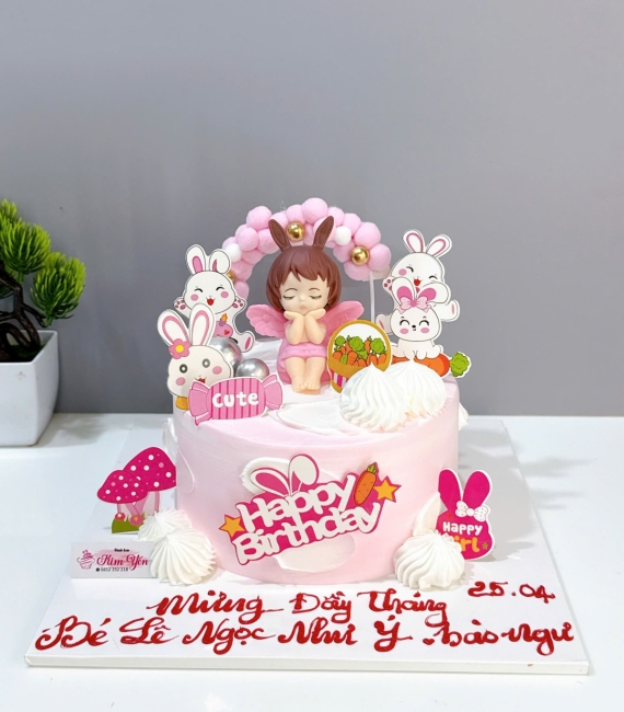 Bánh kem công chúa lên 6 tuổi 