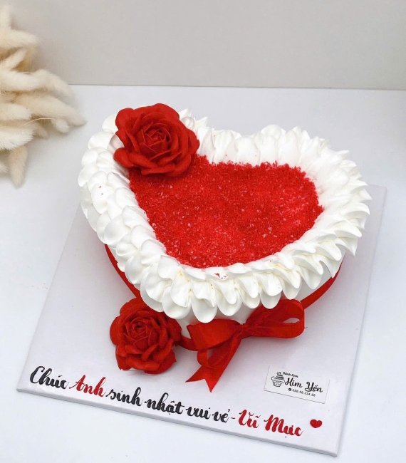 Bánh kem tặng cho anh yêu hình trái tim