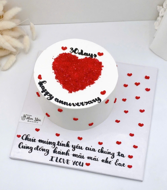 Bánh kem chúc mừng kỉ niệm yêu nhau 