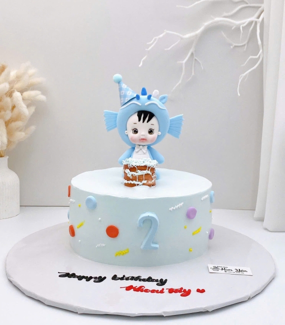 Bánh Kem Hàn Quốc dành cho bé trai 2 tuổi 