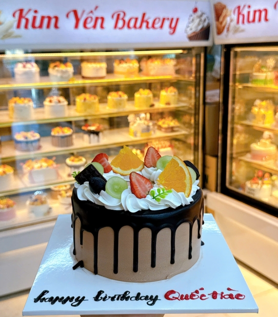 Bánh kem trái cây mix trái cây theo yêu cầu 